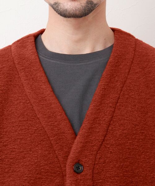 NOLLEY'S goodman(ノーリーズグッドマン)の「SLIVER CARDIGAN スライバー ニット カーディガン(カーディガン/ボレロ・メンズ・チャコールグレー/マスタード/レンガ/ネイビー・S/M/L)」の14枚目の写真