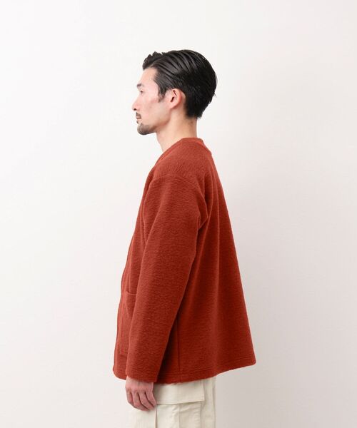 NOLLEY'S goodman(ノーリーズグッドマン)の「SLIVER CARDIGAN スライバー ニット カーディガン(カーディガン/ボレロ・メンズ・チャコールグレー/マスタード/レンガ/ネイビー・S/M/L)」の6枚目の写真