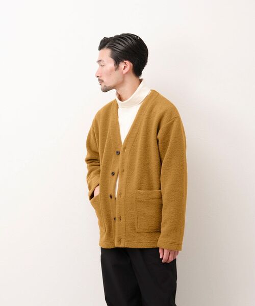 NOLLEY'S goodman(ノーリーズグッドマン)の「SLIVER CARDIGAN スライバー ニット カーディガン(カーディガン/ボレロ・メンズ・チャコールグレー/マスタード/レンガ/ネイビー・S/M/L)」の11枚目の写真