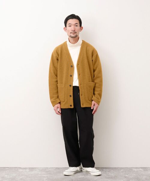 NOLLEY'S goodman(ノーリーズグッドマン)の「SLIVER CARDIGAN スライバー ニット カーディガン(カーディガン/ボレロ・メンズ・チャコールグレー/マスタード/レンガ/ネイビー・S/M/L)」の20枚目の写真