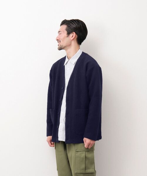 NOLLEY'S goodman(ノーリーズグッドマン)の「SLIVER CARDIGAN スライバー ニット カーディガン(カーディガン/ボレロ・メンズ・チャコールグレー/マスタード/レンガ/ネイビー・S/M/L)」の16枚目の写真