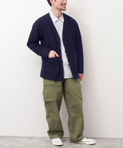 NOLLEY'S goodman(ノーリーズグッドマン)の「SLIVER CARDIGAN スライバー ニット カーディガン(カーディガン/ボレロ・メンズ・チャコールグレー/マスタード/レンガ/ネイビー・S/M/L)」の12枚目の写真