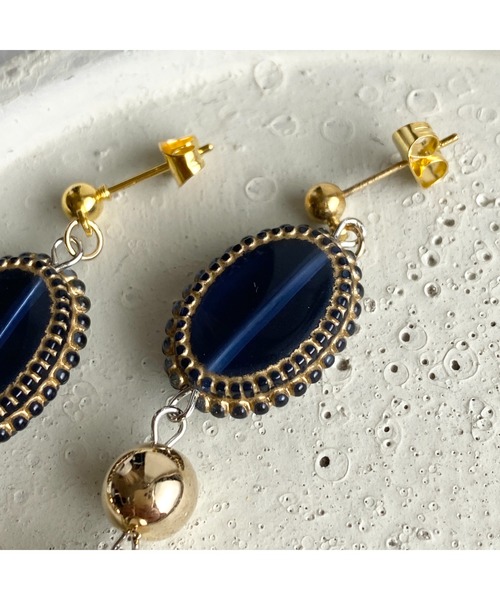 tone(トーン)の「【-lensa-】ドイツ製アクリルパーツでカジュアルピアス(MA)(ピアス(両耳用)・レディース・ゴールド・FREE)」の3枚目の写真