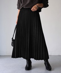 スエードポンチプリーツスカート
