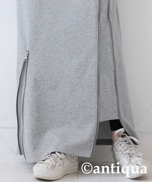 antiqua（アンティカ）の「アシメファスナースカート（スカート・レディース・ブラック/杢グレー・FREE）」の13枚目の写真