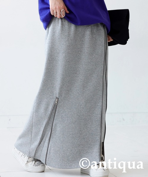 antiqua（アンティカ）の「アシメファスナースカート（スカート・レディース・ブラック/杢グレー・FREE）」の14枚目の写真