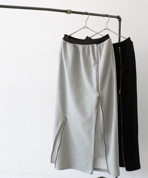 antiqua（アンティカ）の「アシメファスナースカート（スカート・レディース・ブラック/杢グレー・FREE）」の21枚目の写真