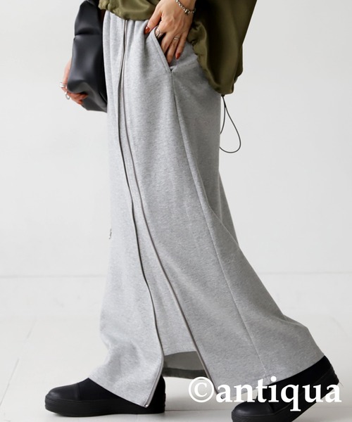 antiqua（アンティカ）の「アシメファスナースカート（スカート・レディース・ブラック/杢グレー・FREE）」の18枚目の写真