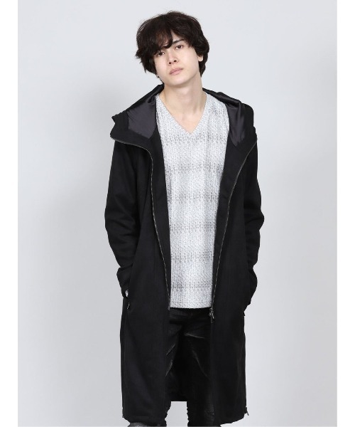 semantic design（セマンティックデザイン）の「セマンティックデザイン フェイクスエード フードロングアウター（その他アウター・メンズ・ブラック/グレー系その他2・LARGE/MEDIUM/S）」の15枚目の写真