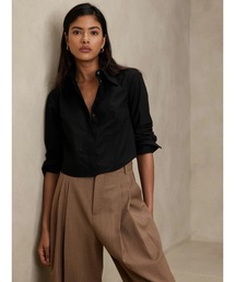 Banana Republic（バナナリパブリック）の「Sage クロップド タキシードシャツ（シャツ/ブラウス）」