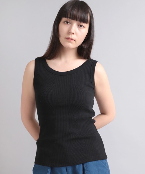 RNA-N(アールエヌエーエヌ)の「M1994 シルクブレンドランダムテレコタンク(タンクトップ・レディース・ブラック/グレー/ライム/シャーベット/キナリ・MEDIUM)」の3枚目の写真