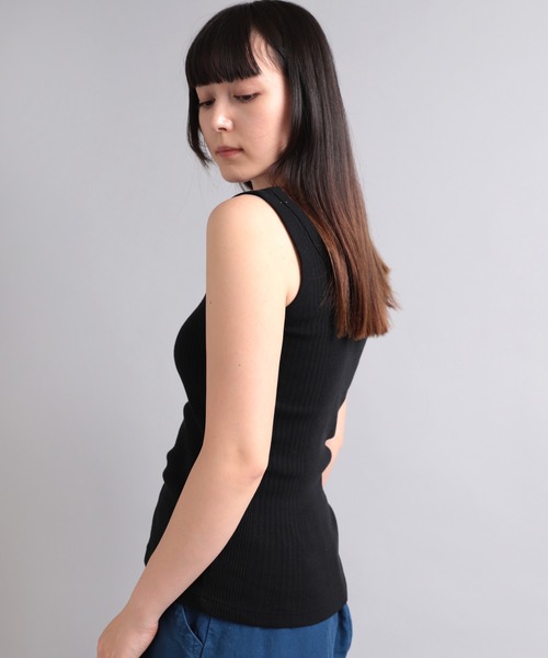 RNA-N(アールエヌエーエヌ)の「M1994 シルクブレンドランダムテレコタンク(タンクトップ・レディース・ブラック/グレー/ライム/シャーベット/キナリ・MEDIUM)」の21枚目の写真