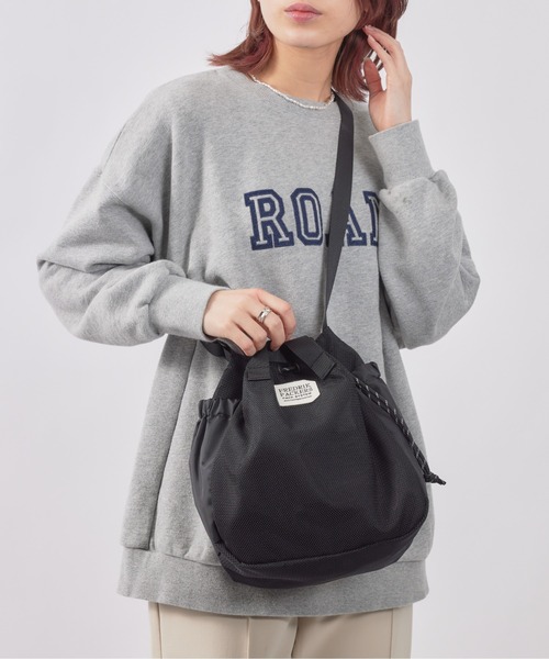 FREDRIK PACKERS(フレドリックパッカーズ)の「【FREDRIK PACKERS】限定別注品!210D MESH BLOOM SHOULDER フレドリックパッカーズ(ショルダーバッグ・レディース・ブラック/ベージュ/チャコールグレー・FREE)」の6枚目の写真