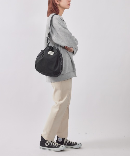 FREDRIK PACKERS(フレドリックパッカーズ)の「【FREDRIK PACKERS】限定別注品!210D MESH BLOOM SHOULDER フレドリックパッカーズ(ショルダーバッグ・レディース・ブラック/ベージュ/チャコールグレー・FREE)」の8枚目の写真