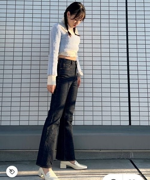 Cozy&Kitsch（コージーアンドキッチ）の「Cozy＆Kitsch アンゴラスクエアニット&ピンタックシャツセット（ニット/セーター・レディース・C/A/B・FREE）」の12枚目の写真
