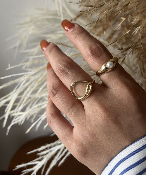 LOWRYS FARM（ローリーズファーム）の「２ＳＥＴリング　187885（リング・レディース・その他1/その他2/その他3/オフホワイト/イエロー系その他・FREE）」の3枚目の写真