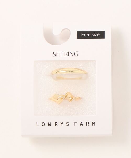 LOWRYS FARM（ローリーズファーム）の「２ＳＥＴリング　187885（リング・レディース・その他1/その他2/その他3/オフホワイト/イエロー系その他・FREE）」の10枚目の写真