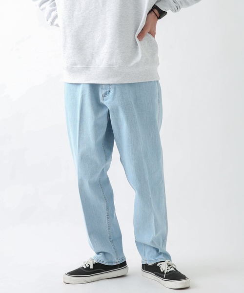 URBAN RESEARCH Sonny Label（アーバンリサーチサニーレーベル）の「『別注』ELY×Sonny Label　イージーストレートパンツ（デニムパンツ・メンズ・ライトインディゴブルー/ワンウォッシュ・MEDIUM/LARGE）」の3枚目の写真