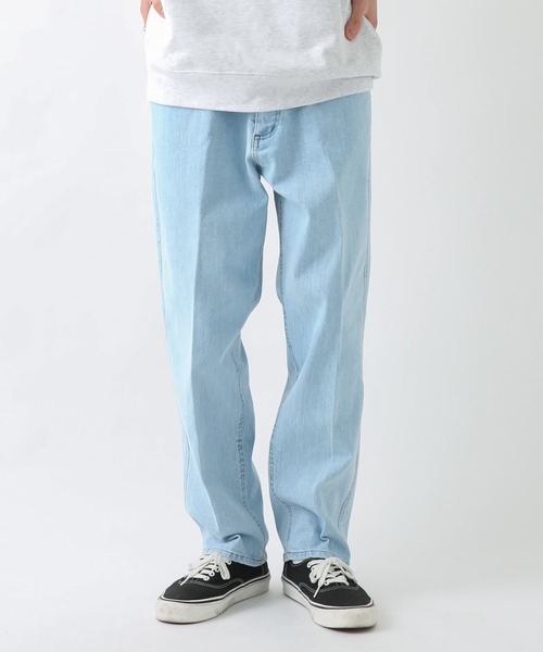 URBAN RESEARCH Sonny Label（アーバンリサーチサニーレーベル）の「『別注』ELY×Sonny Label　イージーストレートパンツ（デニムパンツ・メンズ・ライトインディゴブルー/ワンウォッシュ・MEDIUM/LARGE）」の4枚目の写真