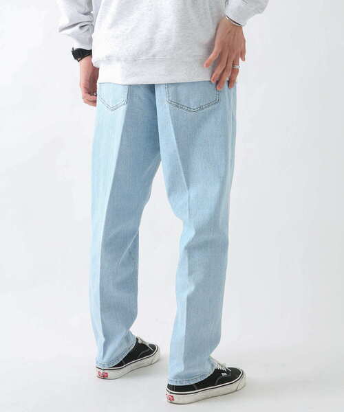 URBAN RESEARCH Sonny Label（アーバンリサーチサニーレーベル）の「『別注』ELY×Sonny Label　イージーストレートパンツ（デニムパンツ・メンズ・ライトインディゴブルー/ワンウォッシュ・MEDIUM/LARGE）」の6枚目の写真