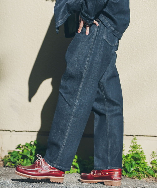 URBAN RESEARCH Sonny Label（アーバンリサーチサニーレーベル）の「『別注』ELY×Sonny Label　イージーストレートパンツ（デニムパンツ・メンズ・ライトインディゴブルー/ワンウォッシュ・MEDIUM/LARGE）」の11枚目の写真