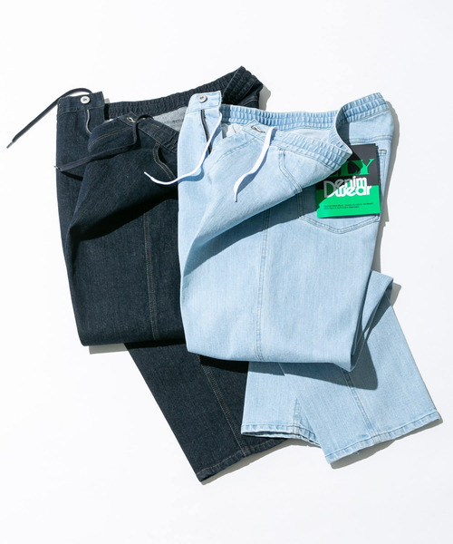 URBAN RESEARCH Sonny Label（アーバンリサーチサニーレーベル）の「『別注』ELY×Sonny Label　イージーストレートパンツ（デニムパンツ・メンズ・ライトインディゴブルー/ワンウォッシュ・MEDIUM/LARGE）」の14枚目の写真