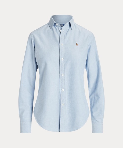 POLO RALPH LAUREN（ポロ ラルフ ローレン）の「クラシック フィット オックスフォード シャツ（シャツ/ブラウス・レディース・ブルー・12/6/4/0/10/2/8/14）」の4枚目の写真