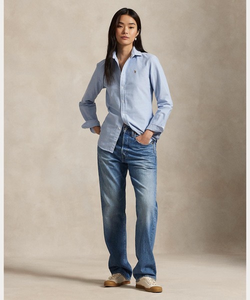 POLO RALPH LAUREN（ポロ ラルフ ローレン）の「クラシック フィット オックスフォード シャツ（シャツ/ブラウス・レディース・ブルー・12/6/4/0/10/2/8/14）」の5枚目の写真