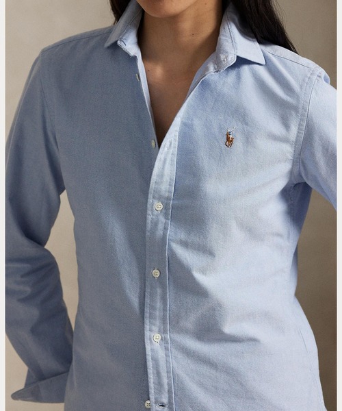 POLO RALPH LAUREN（ポロ ラルフ ローレン）の「クラシック フィット オックスフォード シャツ（シャツ/ブラウス・レディース・ブルー・12/6/4/0/10/2/8/14）」の7枚目の写真