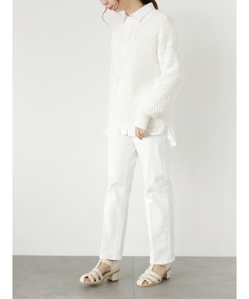 Te chichi（テチチ）の「ホワイトデニム（デニムパンツ・レディース・オフホワイト・MEDIUM/SMALL）」の11枚目の写真