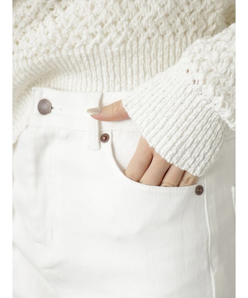 Te chichi（テチチ）の「ホワイトデニム（デニムパンツ・レディース・オフホワイト・MEDIUM/SMALL）」の18枚目の写真