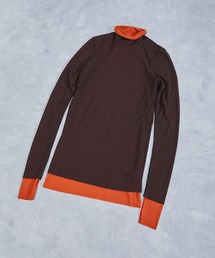 UNDECORATED | UNDECORATED アンデコレイテッド / Cotton Sheer Top コットンシアートップス ハイネックカットソー / UDF23104(Tシャツ/カットソー)