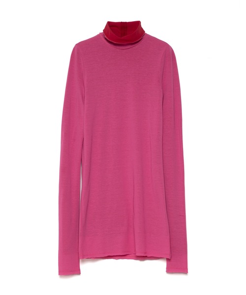 UNDECORATED（アンデコレイテッド）の「UNDECORATED アンデコレイテッド / Cotton Sheer Top コットンシアートップス ハイネックカットソー / UDF23104（Tシャツ/カットソー・レディース・ブラック/グリーン/ブラウン/レッド・0）」の16枚目の写真