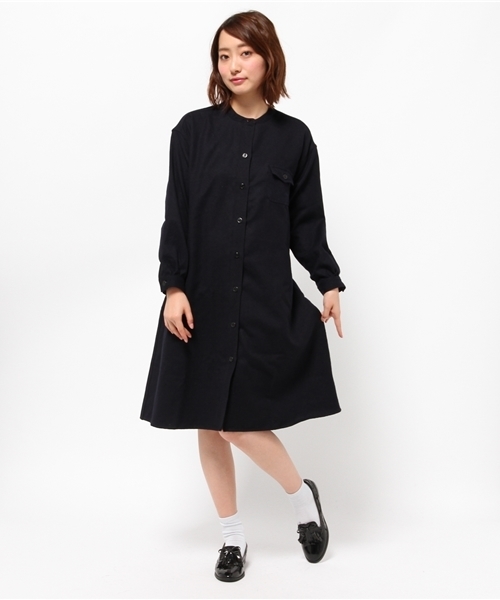 BEAMS BOY(ビームスボーイ)の「orslow / CPO SOLID ワンピース(ワンピース・レディース・ネイビー・ONE SIZE)」の2枚目の写真