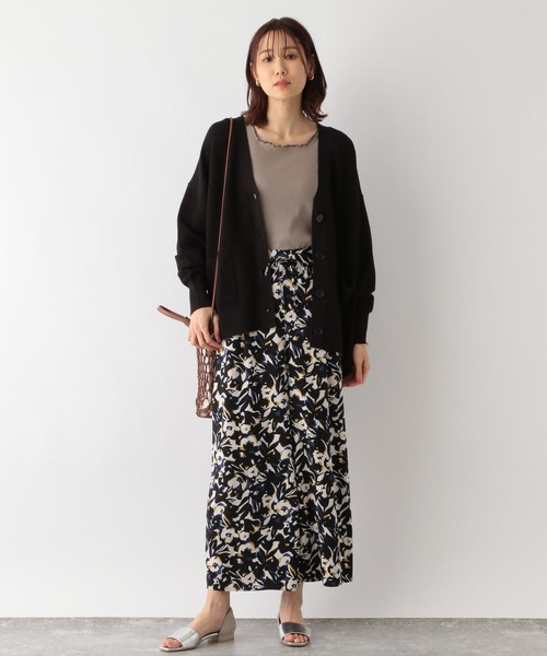 GLOBAL WORK（グローバルワーク）の「トリプルイージーVネックカーディガン/177856（カーディガン/ボレロ・レディース・ライトグレー/ピンク系その他3/マスタード/グリーン系その他3/ブラック/オフホワイト・LARGE/MEDIUM）」の14枚目の写真