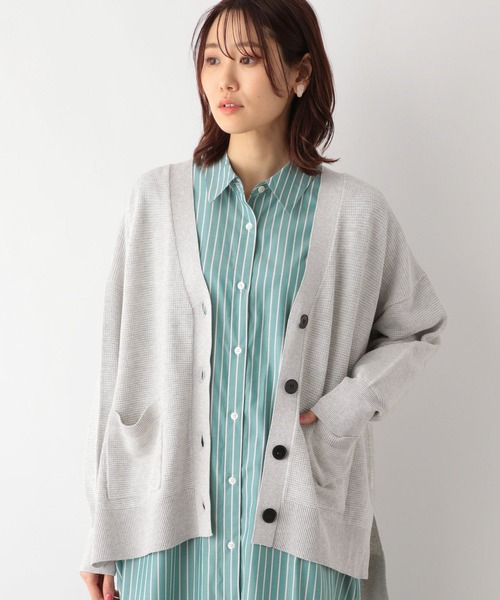 GLOBAL WORK（グローバルワーク）の「トリプルイージーVネックカーディガン/177856（カーディガン/ボレロ・レディース・ライトグレー/ピンク系その他3/マスタード/グリーン系その他3/ブラック/オフホワイト・LARGE/MEDIUM）」の21枚目の写真