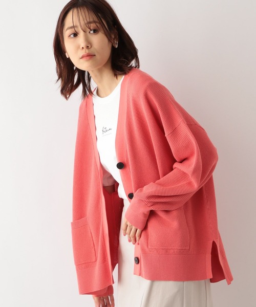 GLOBAL WORK（グローバルワーク）の「トリプルイージーVネックカーディガン/177856（カーディガン/ボレロ・レディース・ライトグレー/ピンク系その他3/マスタード/グリーン系その他3/ブラック/オフホワイト・LARGE/MEDIUM）」の17枚目の写真