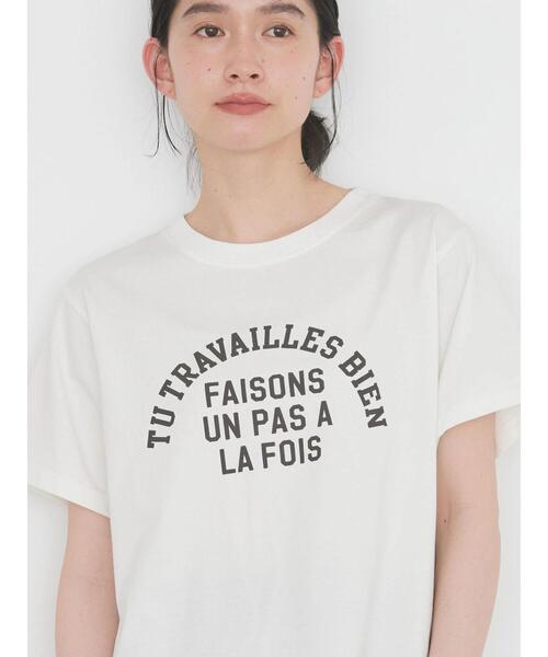 AMERICAN HOLIC（アメリカンホリック）の「アソートロゴカット半袖プルオーバー（Tシャツ/カットソー・レディース・イエロー/オフホワイト/カーキ/チャコールグレー・L/M）」の22枚目の写真