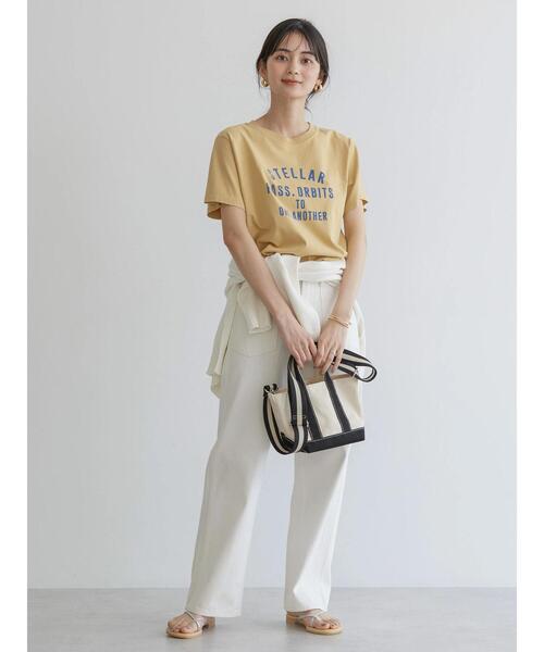 AMERICAN HOLIC（アメリカンホリック）の「アソートロゴカット半袖プルオーバー（Tシャツ/カットソー・レディース・イエロー/オフホワイト/カーキ/チャコールグレー・L/M）」の15枚目の写真