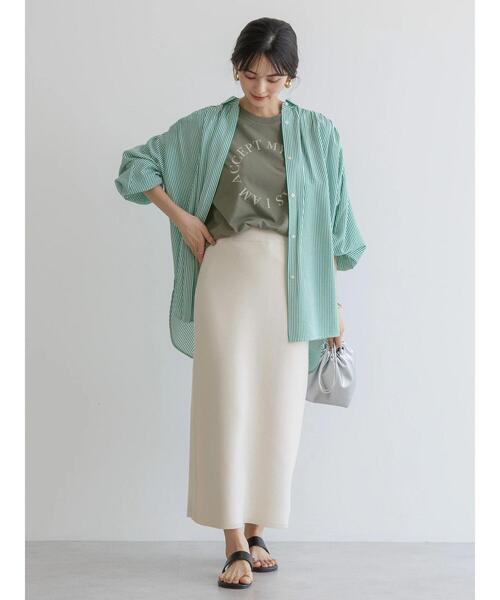 AMERICAN HOLIC（アメリカンホリック）の「アソートロゴカット半袖プルオーバー（Tシャツ/カットソー・レディース・イエロー/オフホワイト/カーキ/チャコールグレー・L/M）」の13枚目の写真