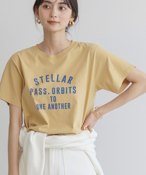 AMERICAN HOLIC（アメリカンホリック）の「アソートロゴカット半袖プルオーバー（Tシャツ/カットソー・レディース・イエロー/オフホワイト/カーキ/チャコールグレー・L/M）」の4枚目の写真