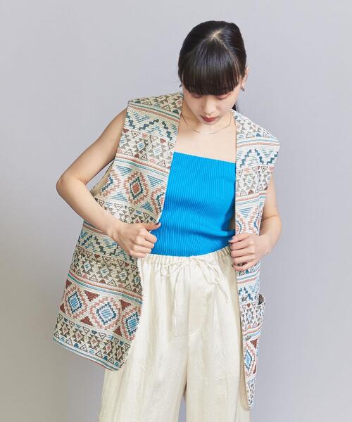 BEAUTY&YOUTH ネイティブジャガードベスト BEAUTY&YOUTH UNITED ARROWS（ビューティーアンドユース