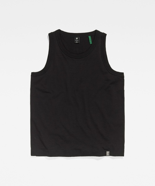 G-STAR（ジースター）の「ESSENTIAL LOOSE TANK TOP/ルーズタンクトップ（Tシャツ/カットソー・メンズ・ダークブラック/ホワイト・SMALL/MEDIUM/LARGE/X-LARGE/X-SMALL）」の11枚目の写真
