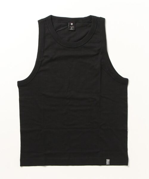G-STAR（ジースター）の「ESSENTIAL LOOSE TANK TOP/ルーズタンクトップ（Tシャツ/カットソー・メンズ・ダークブラック/ホワイト・SMALL/MEDIUM/LARGE/X-LARGE/X-SMALL）」の15枚目の写真