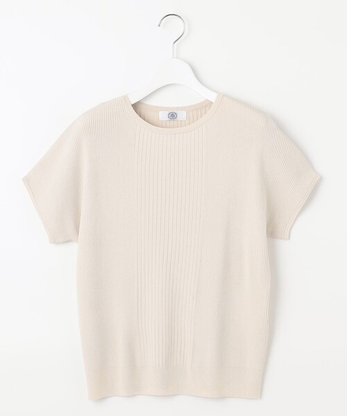 J.PRESS Ladies(J.プレス レディス)の「【洗える】レーヨンエリートストレッチ フレンチスリーブ ニット(ニット/セーター・レディース・アイボリー系/ネイビー系/ホワイト系/サックスブルー系・SMALL)」の14枚目の写真