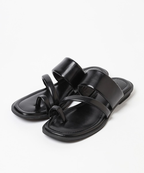 PAGEBOY（ページボーイ）の「トングフラットサンダル（サンダル・レディース・オフホワイト/ブラック・M/L）」の6枚目の写真