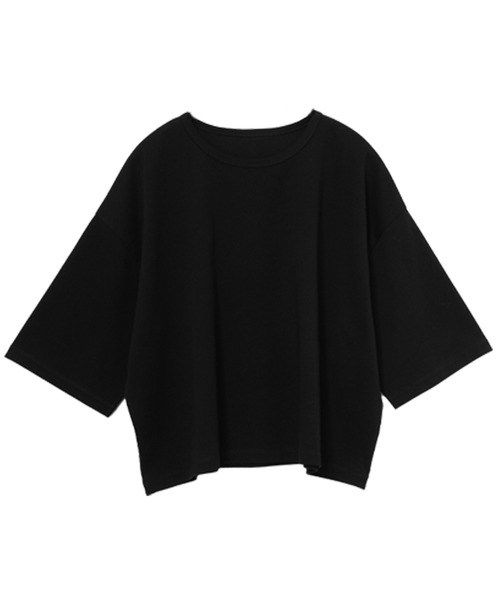 for/c(フォーシー)の「USAコットンクロップドTシャツ【サスティナブル】(Tシャツ/カットソー・レディース・ホワイト/ラベンダー/ブラック・LL/M/L)」の9枚目の写真