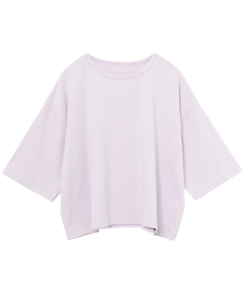 for/c(フォーシー)の「USAコットンクロップドTシャツ【サスティナブル】(Tシャツ/カットソー・レディース・ホワイト/ラベンダー/ブラック・LL/M/L)」の8枚目の写真