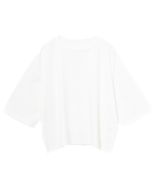 for/c(フォーシー)の「USAコットンクロップドTシャツ【サスティナブル】(Tシャツ/カットソー・レディース・ホワイト/ラベンダー/ブラック・LL/M/L)」の7枚目の写真