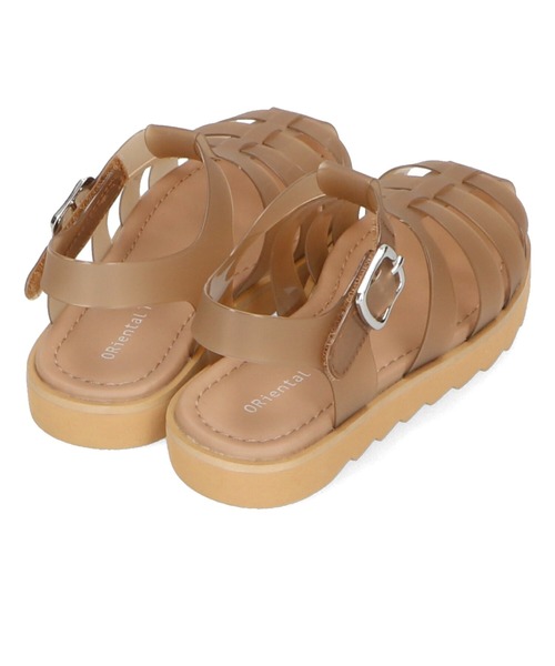 ORiental TRaffic(オリエンタルトラフィック)の「EC限定 PVCグルカサンダル K-321(サンダル・キッズ・ブラウン/グリーン/レインボー・15.0cm/16.0cm/17.0cm/18.0cm/19.0cm/20.0cm)」の7枚目の写真